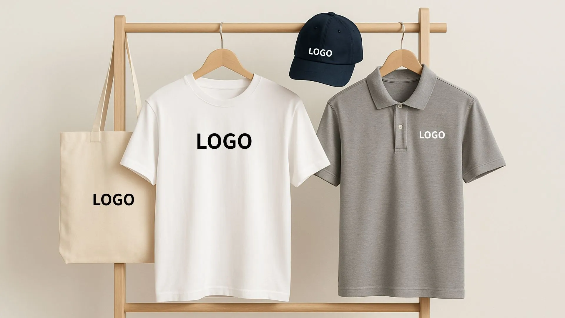 可客製化商品，T恤、棒球帽，POLO衫，帆布袋