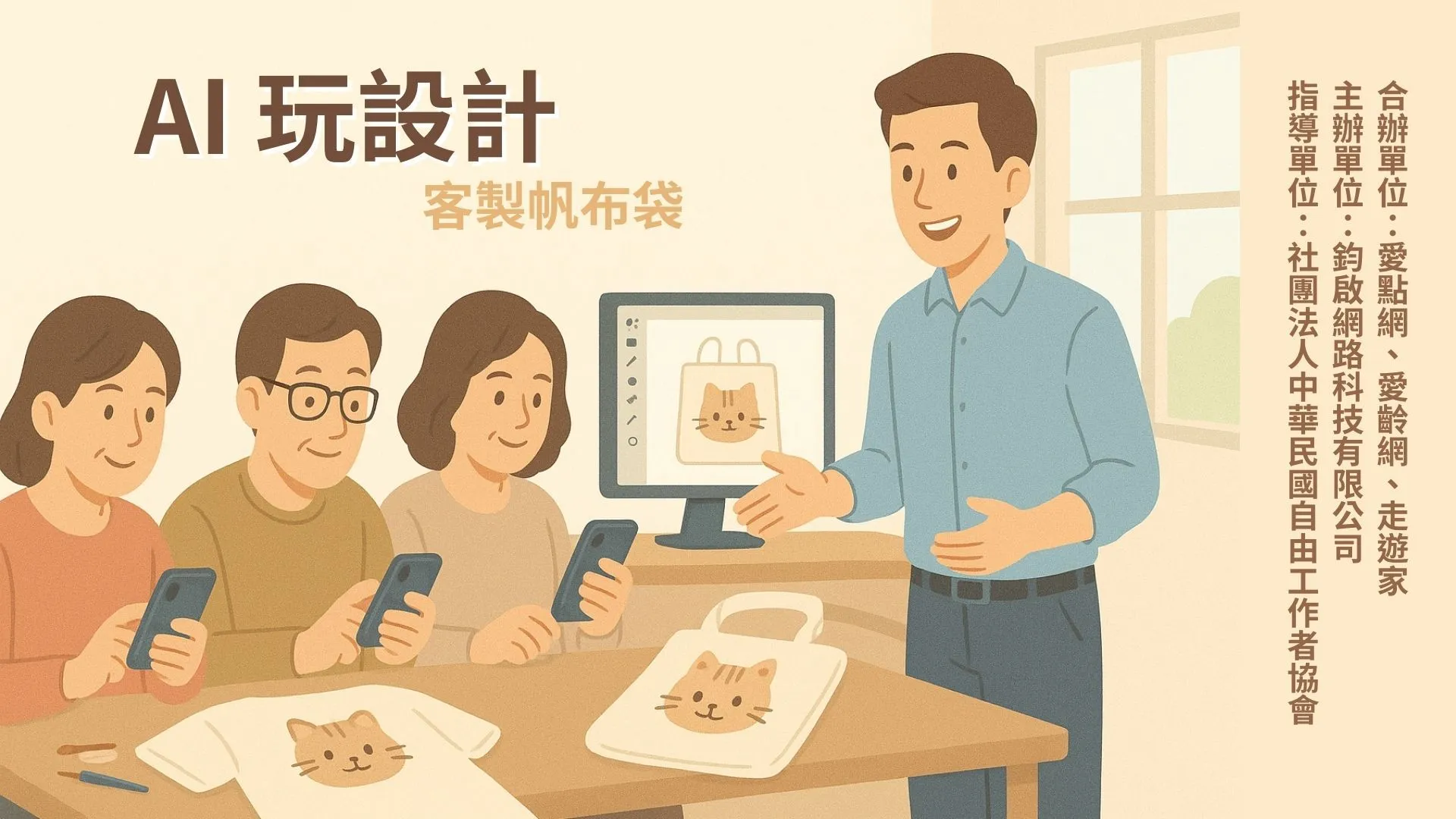 AI 玩設計-客製帆布袋
