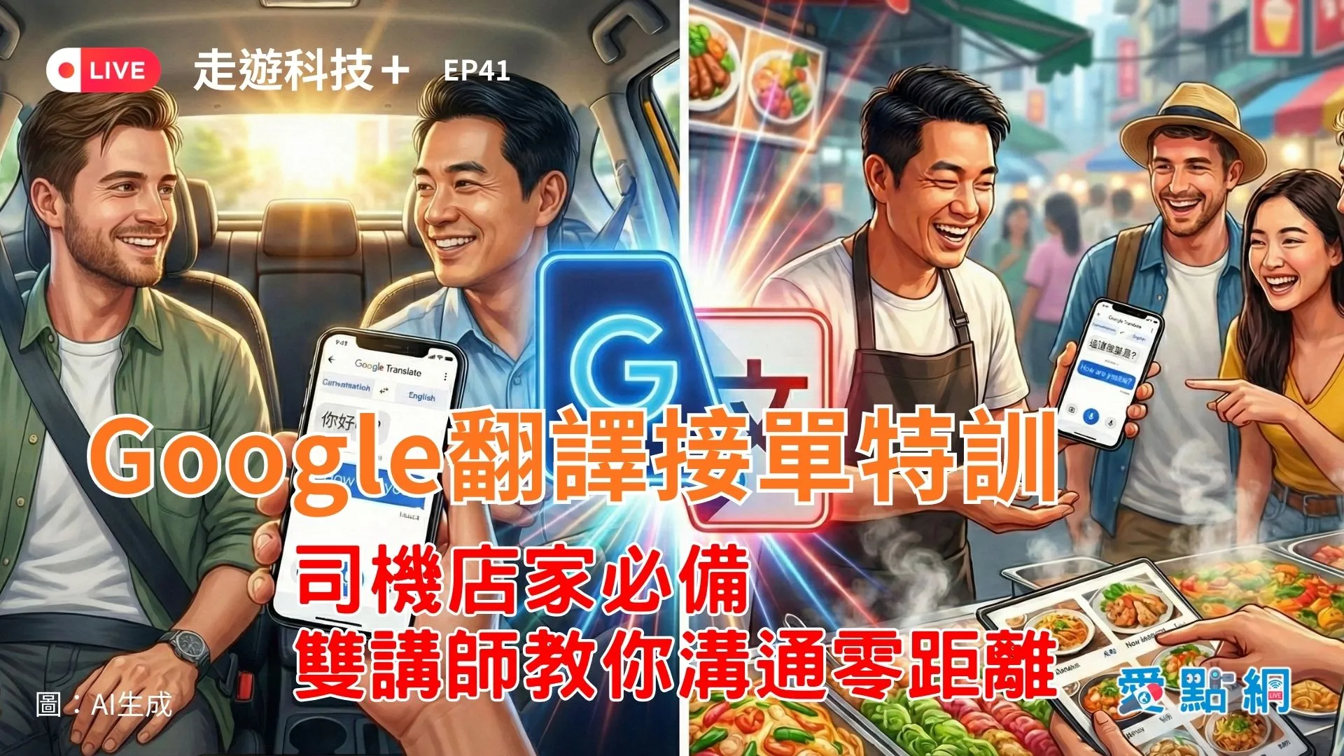 走遊科技+ Ep41｜Google翻譯接單特訓：司機店家必備，雙講師教你溝通零距離