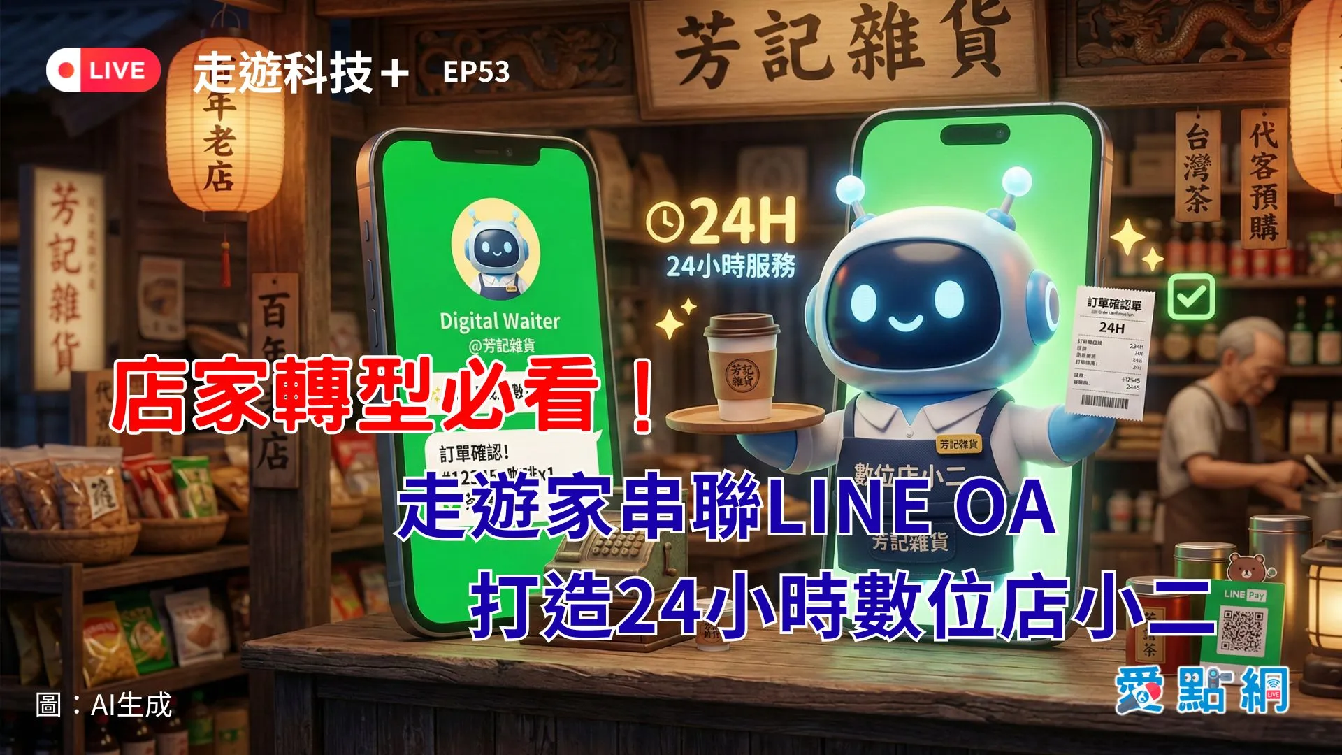 走遊科技+ Ep53｜店家轉型必看！走遊家串聯LINE OA打造24小時數位店小二