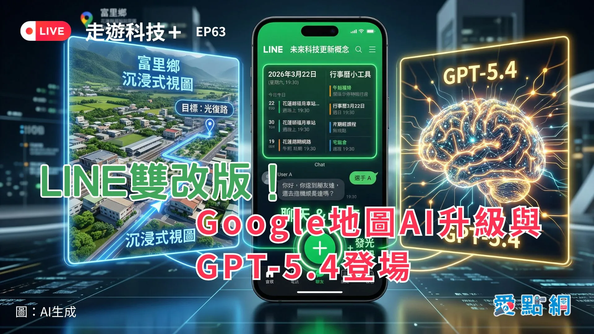 走遊科技+ Ep63｜LINE雙改版！Google地圖AI升級與GPT-5.4登場