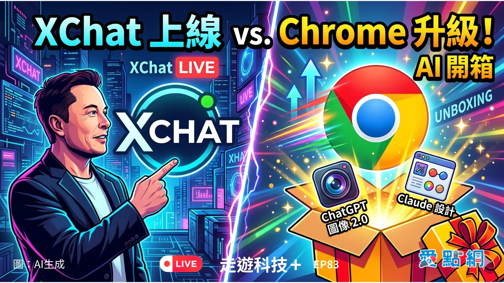 走遊科技+ Ep83｜馬斯克通訊軟體上線！Chrome大升級與兩大AI神器開箱
