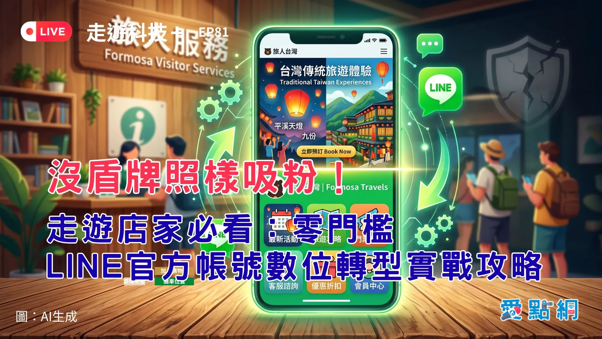 走遊科技+ Ep81｜沒盾牌照樣吸粉！走遊店家必看：零門檻 LINE 官方帳號數位轉型實戰攻略