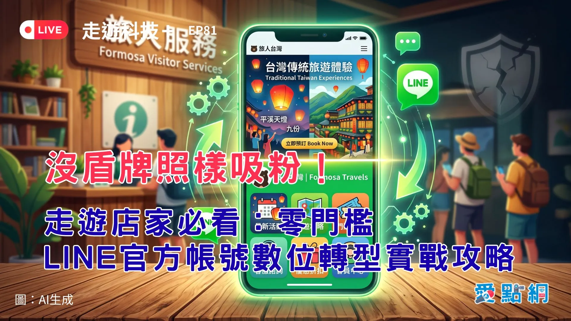 走遊科技+ Ep81｜沒盾牌照樣吸粉！走遊店家必看：零門檻 LINE 官方帳號數位轉型實戰攻略