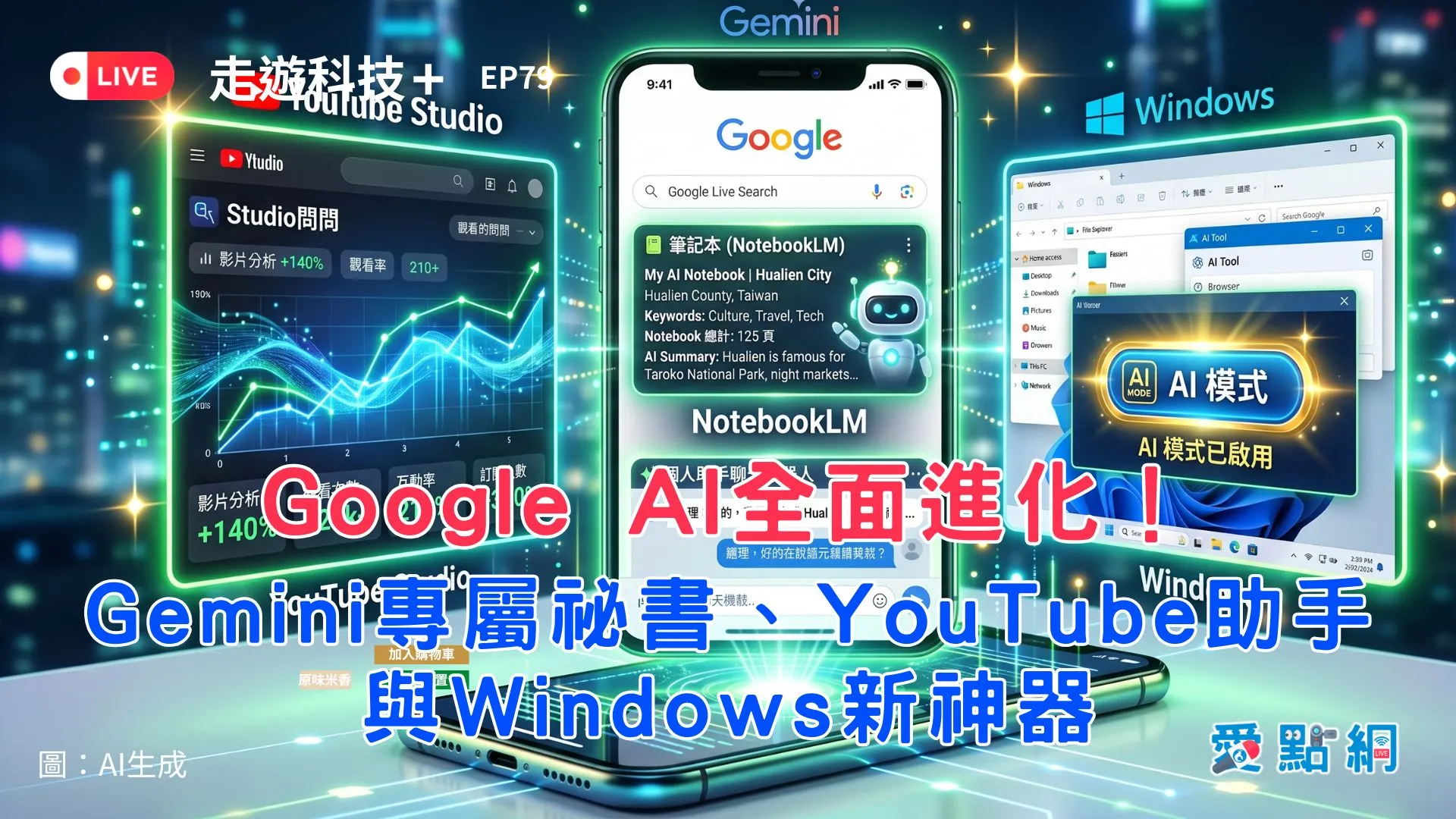 走遊科技+ Ep79｜Google AI全面進化！Gemini專屬祕書、YouTube助手與Windows新神器