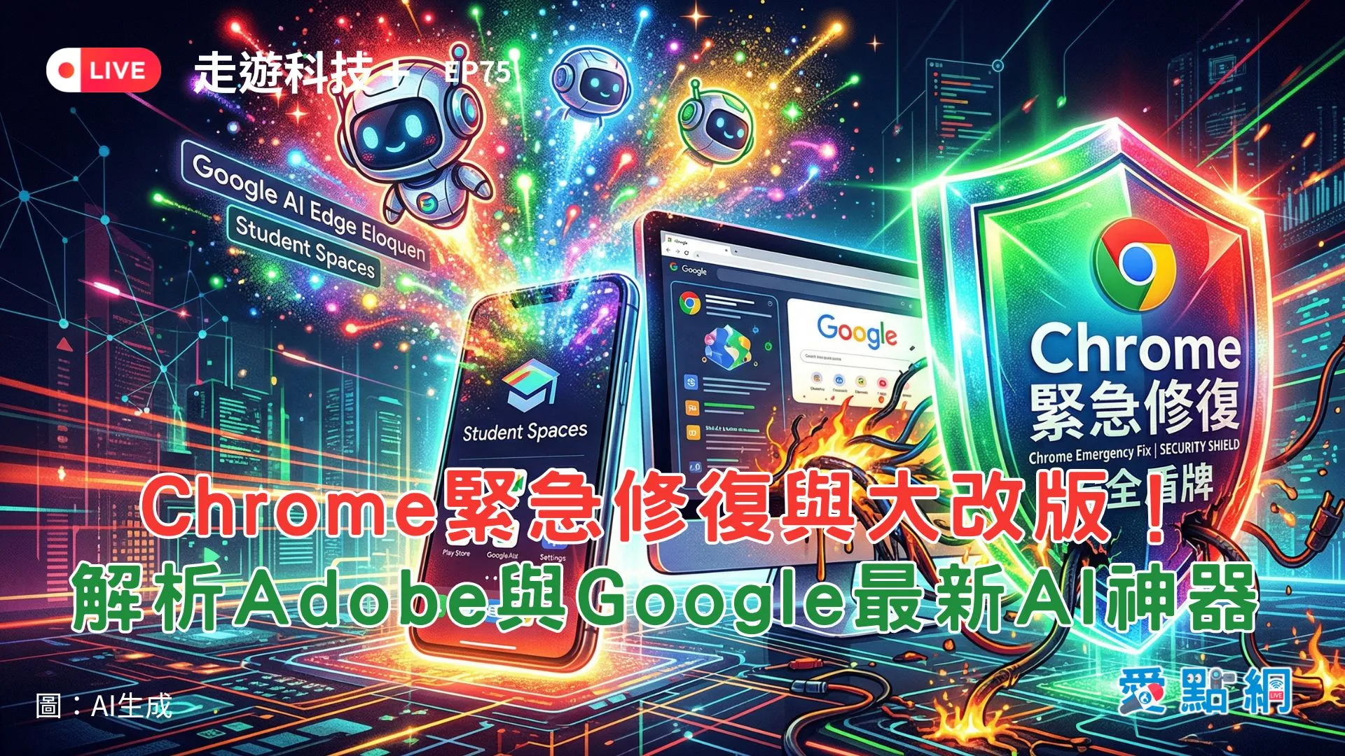 走遊科技+ Ep75｜Chrome緊急修復與大改版！解析Adobe與Google最新AI神器