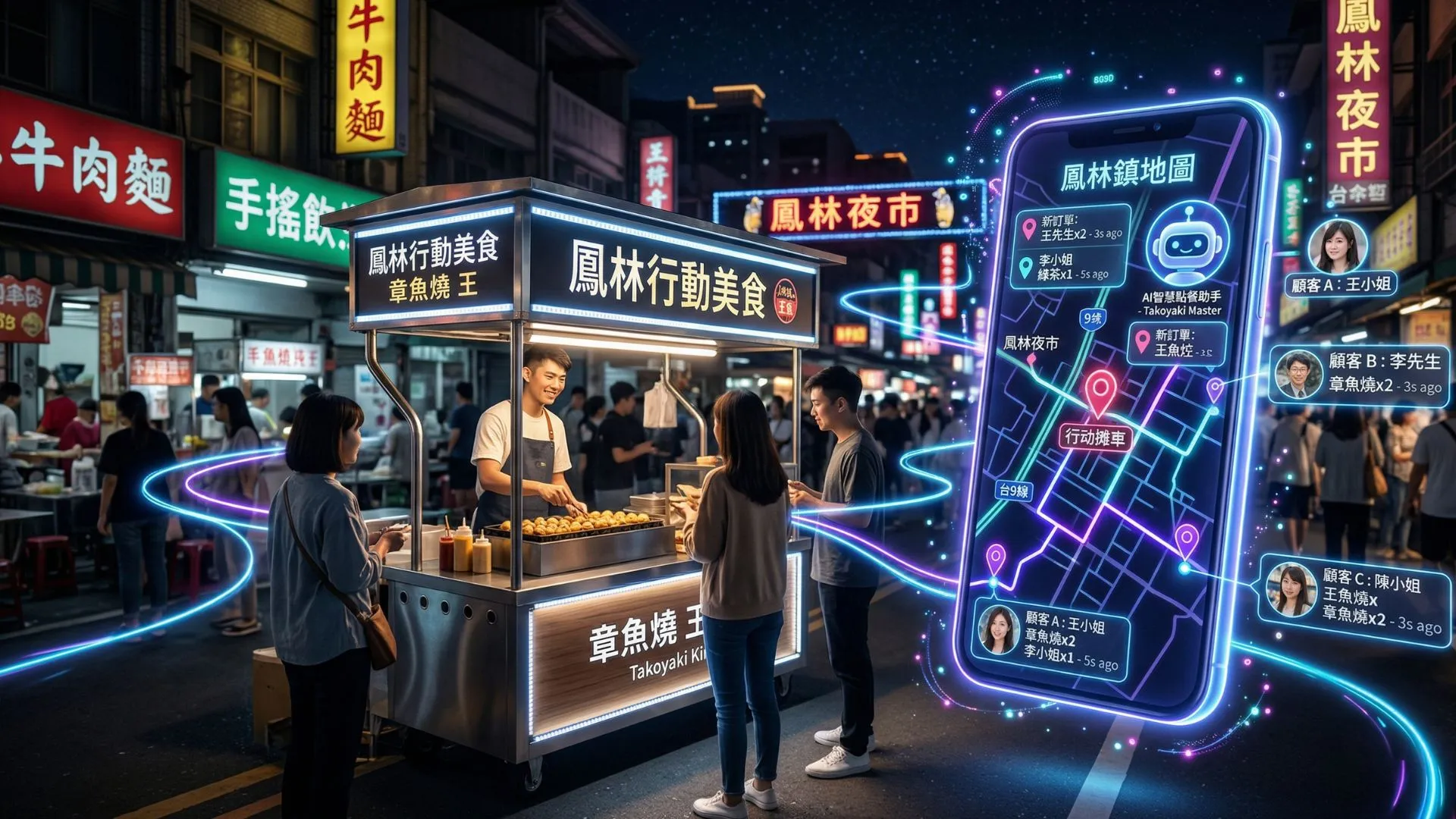 走遊家行動攤車系統