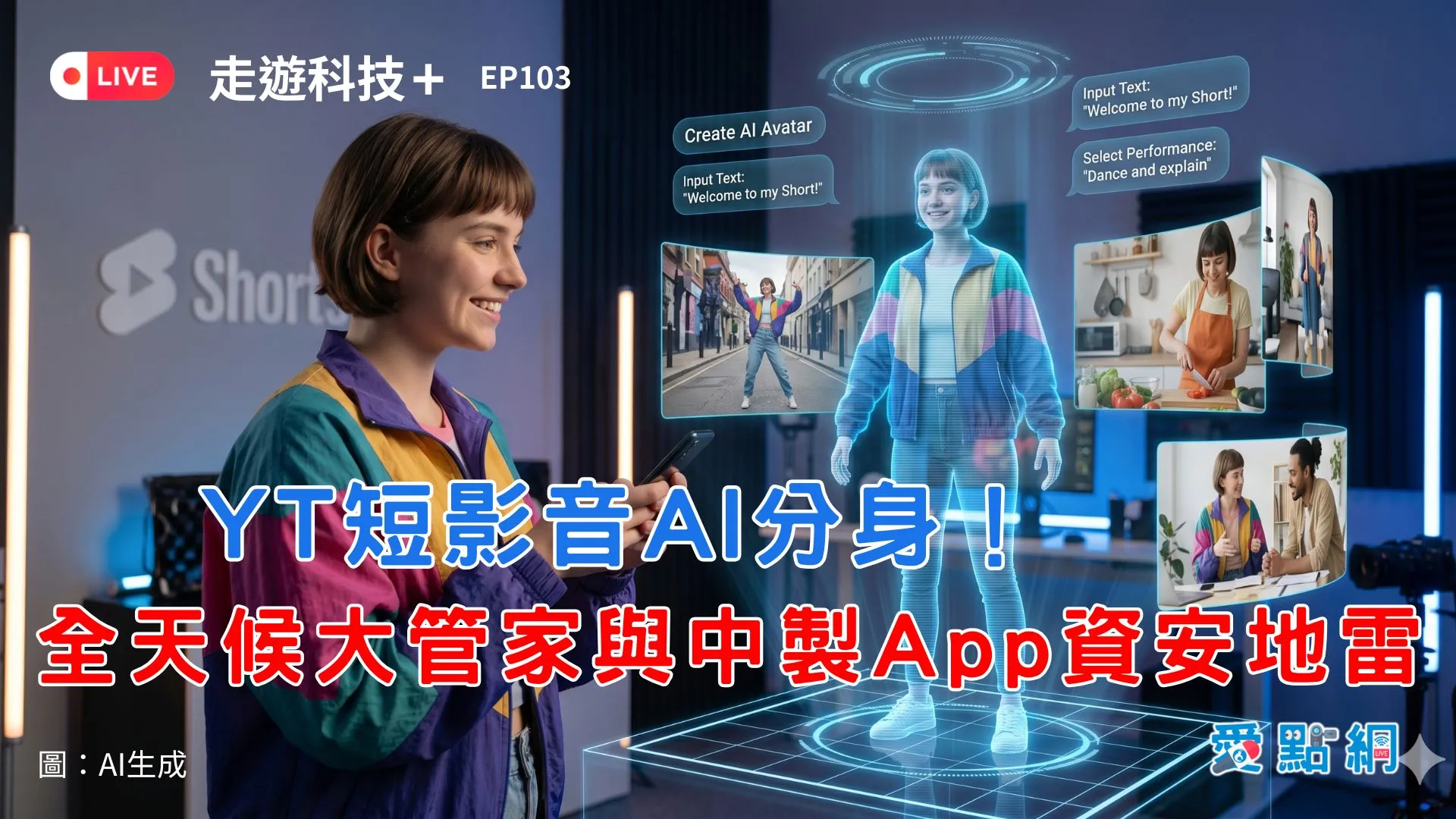 走遊科技+ Ep103｜YT短影音AI分身！全天候大管家與中製App資安地雷