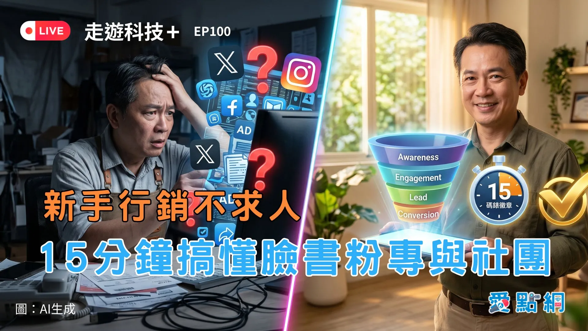 走遊科技+ Ep100｜15分鐘搞懂臉書粉專與社團，新手行銷不求人
