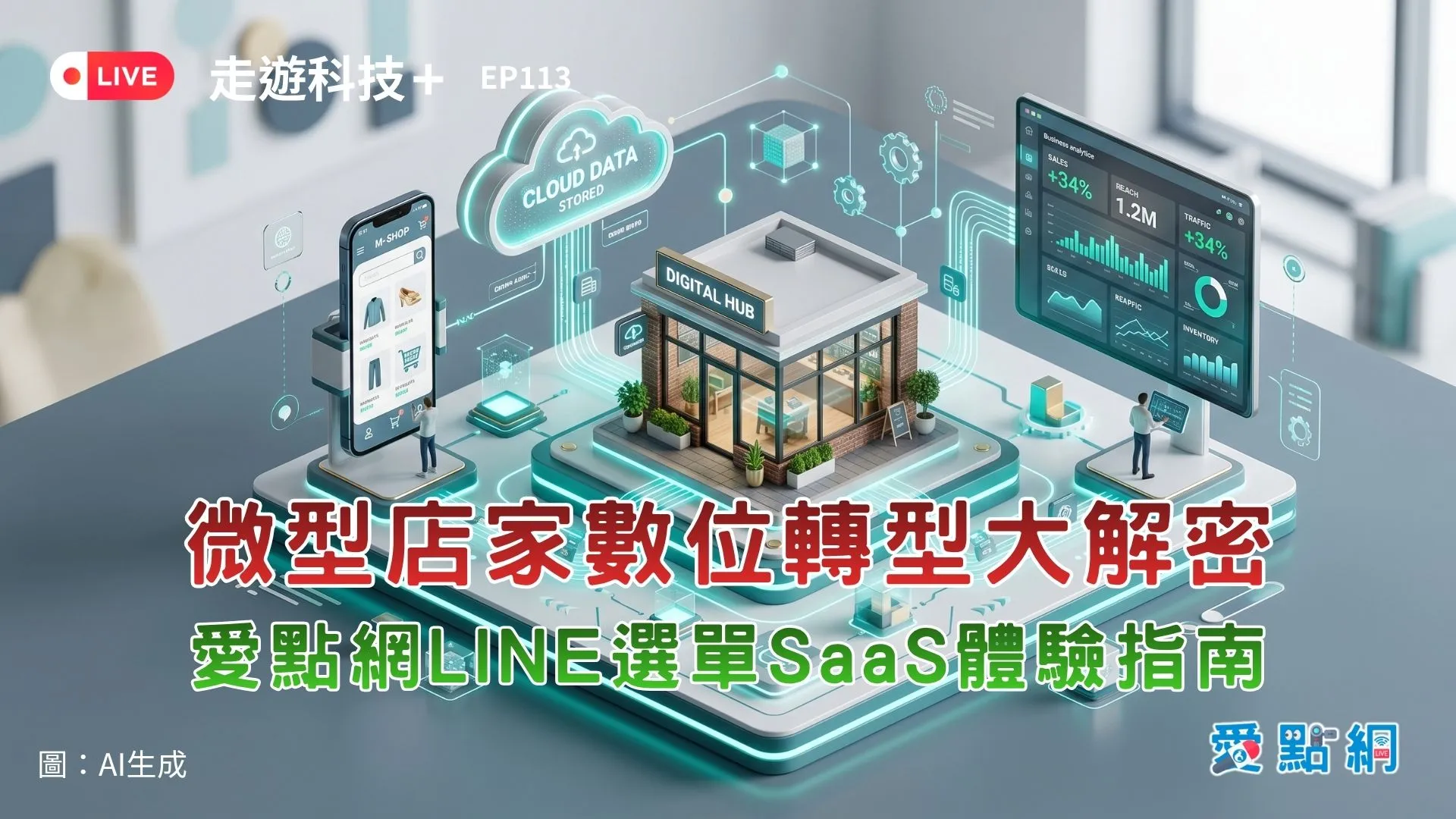走遊科技+ Ep113｜微型店家數位轉型大解密：愛點網LINE選單SaaS體驗指南