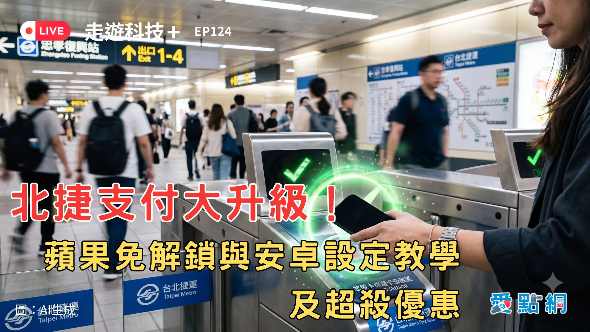 走遊科技+ Ep124｜北捷支付大升級！蘋果免解鎖與安卓設定教學及超殺優惠